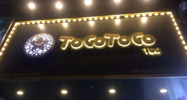 bảng hiệu alu của toco toco