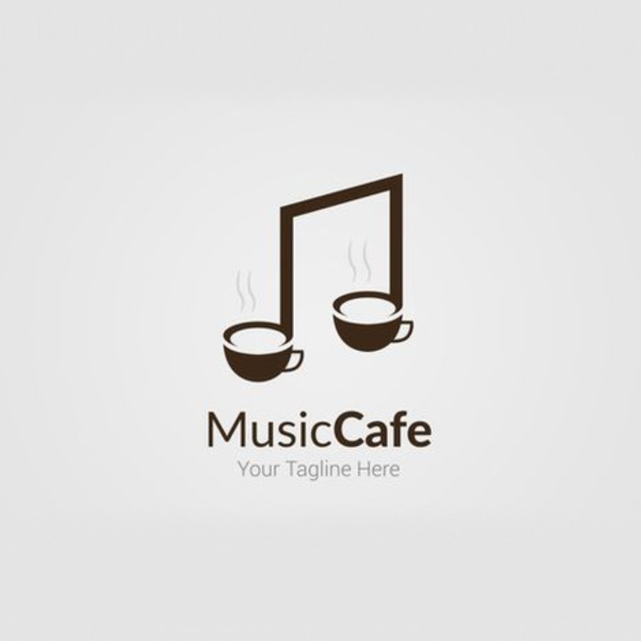 Logo Music Cafe Dịch Vụ Chỉnh Sửa Ảnh Photoshop
