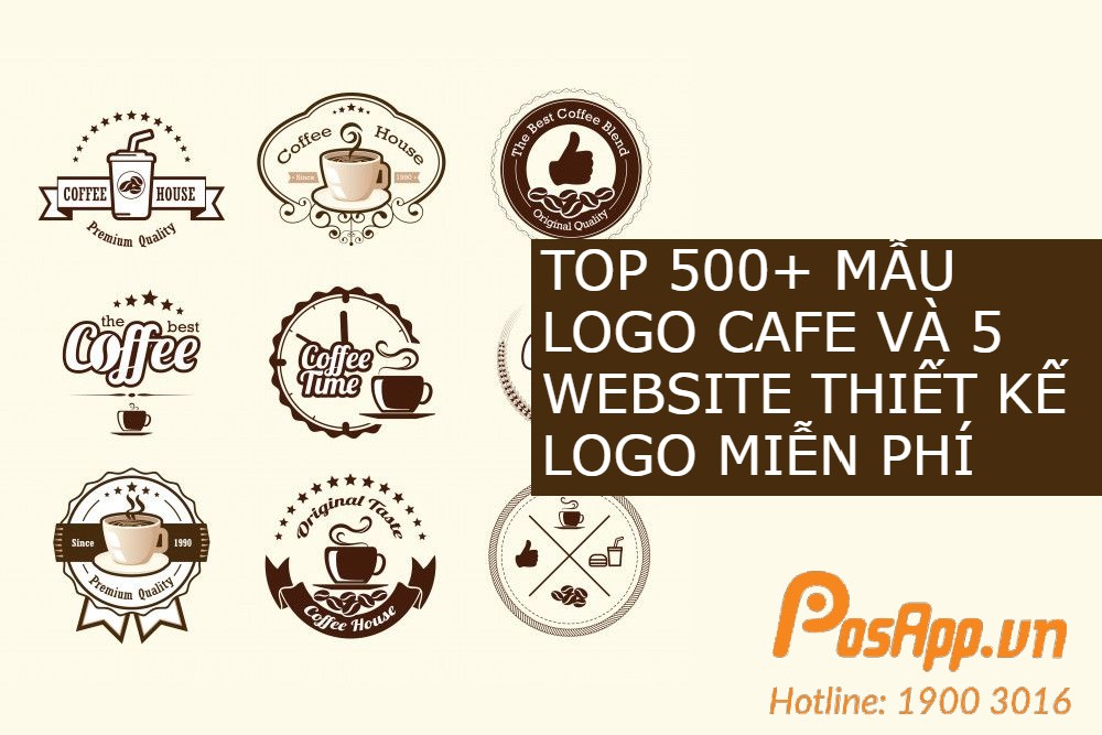 500+ Mẫu Logo Cafe Trà Sữa Và 5 Website Thiết Kế Logo Online