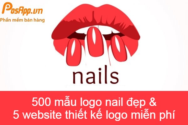 mẫu logo nails