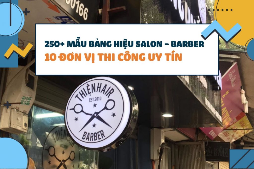 bảng hiệu salon barber