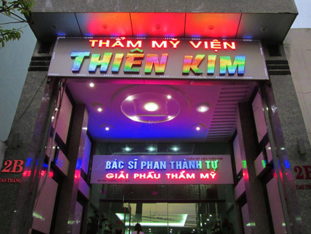 Mẫu bảng hiệu phun xăm TMV Thiên Kim