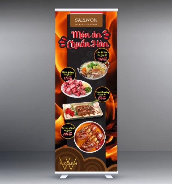 250+ Mẫu Standee quảng cáo nhà hàng, cafe đẹp và 10 đơn vị làm giá rẻ