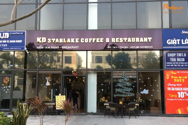 Mặt tiền KD Starlake Coffee & Restaurant
