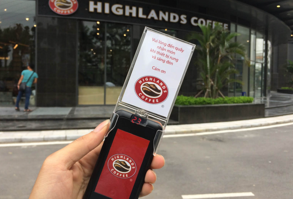 thẻ rung highland coffee
