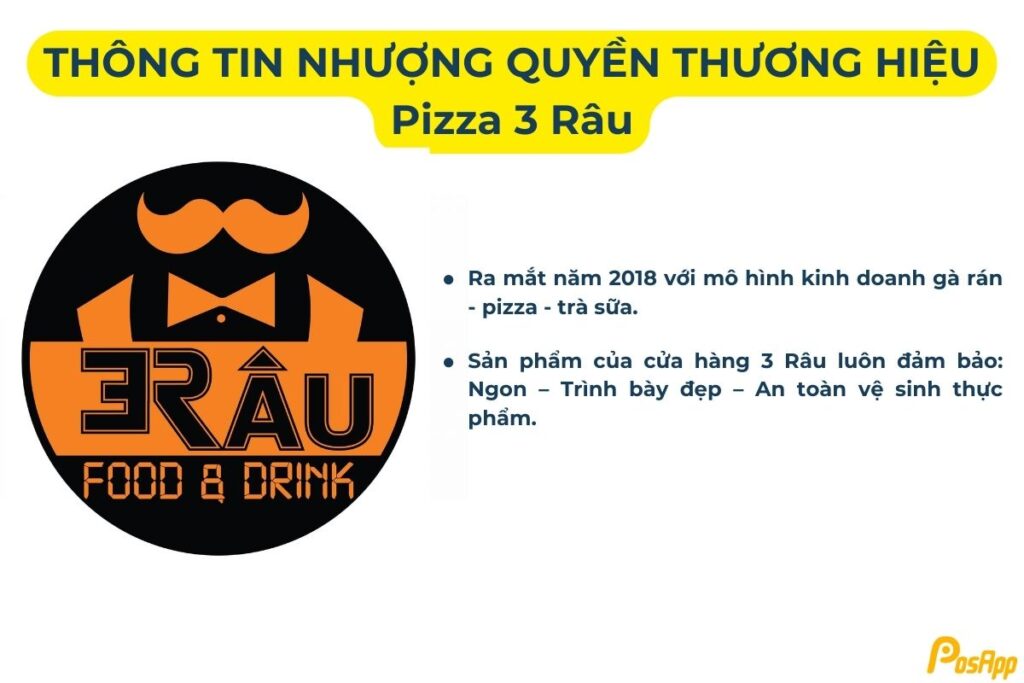 Nhượng quyền thương hiệu Pizza 3 Râu