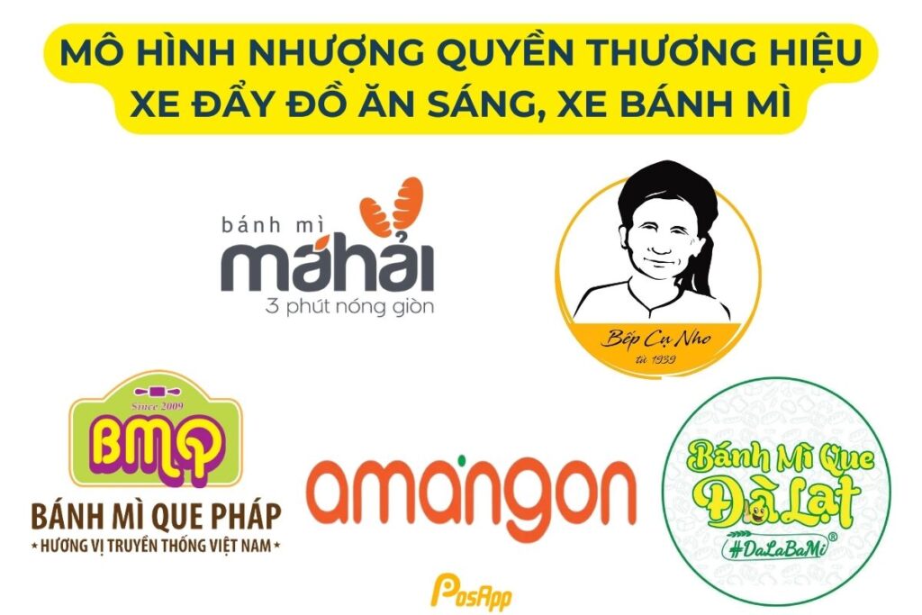 Nhượng quyền xe đẩy đồ ăn sáng, xe bánh mì