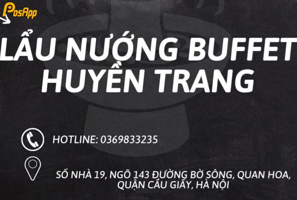 buffet lẩu nướng Huyền Trang