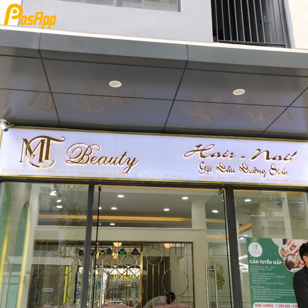 Salon Mt Beauty Đồng Hành Cùng Phần Mềm Quản Lý Posapp