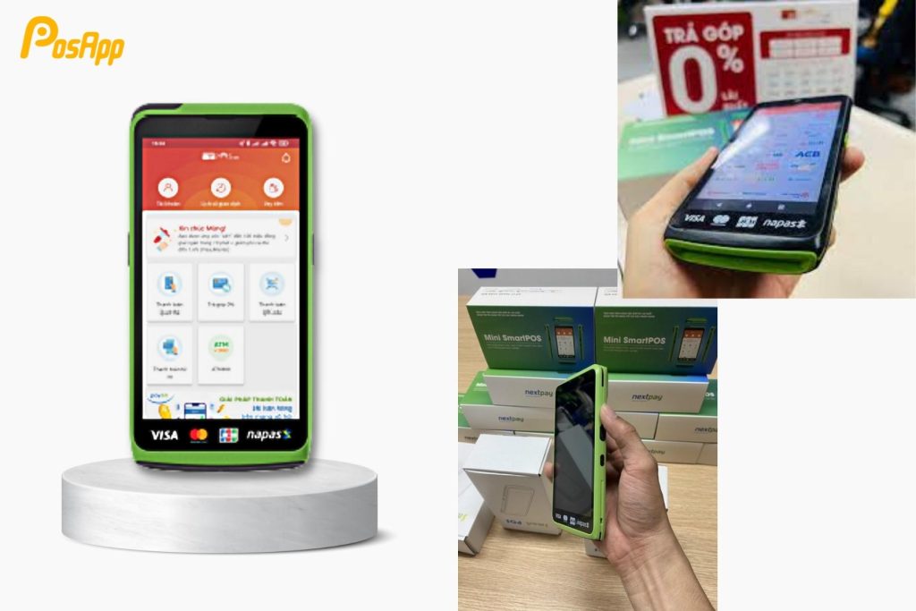 Máy quẹt thẻ mini smartpos