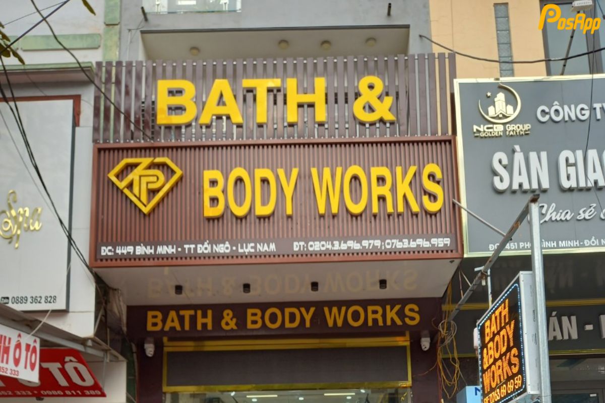 Tiệm quần áo Bath & Body Works
