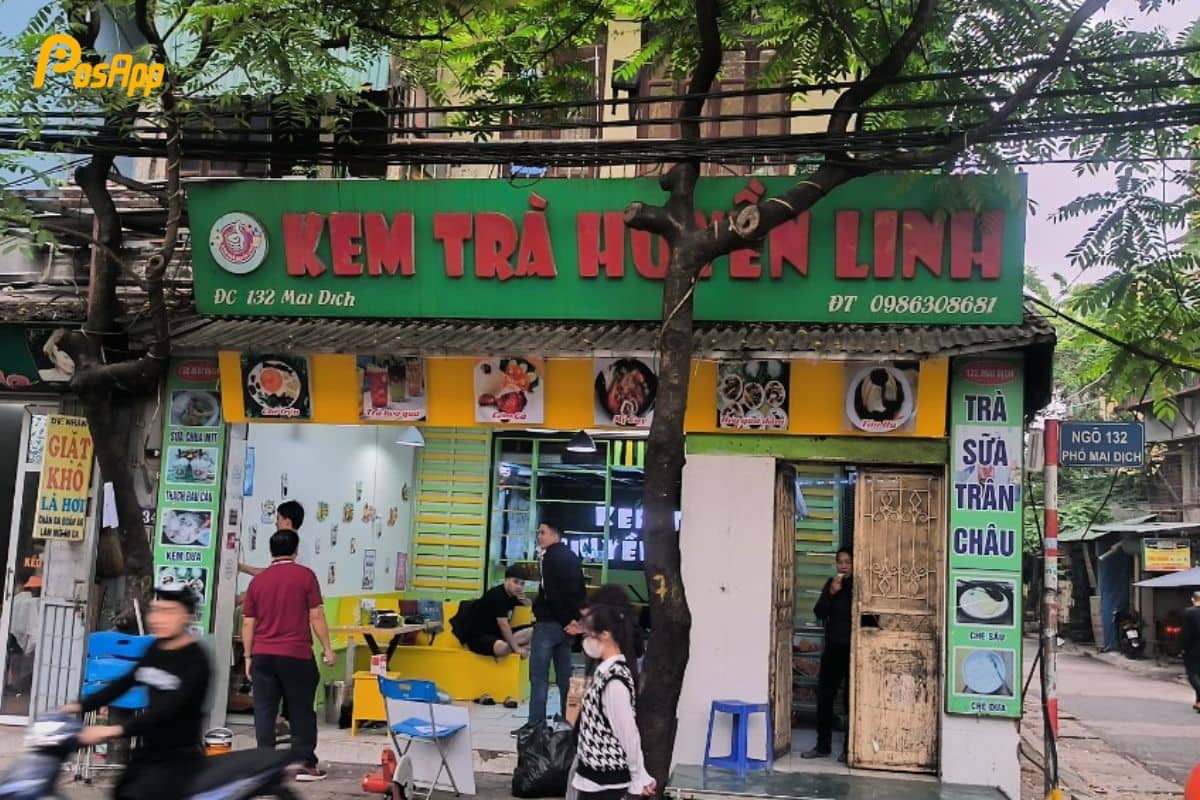 Tiệm kem trà Huyền Linh