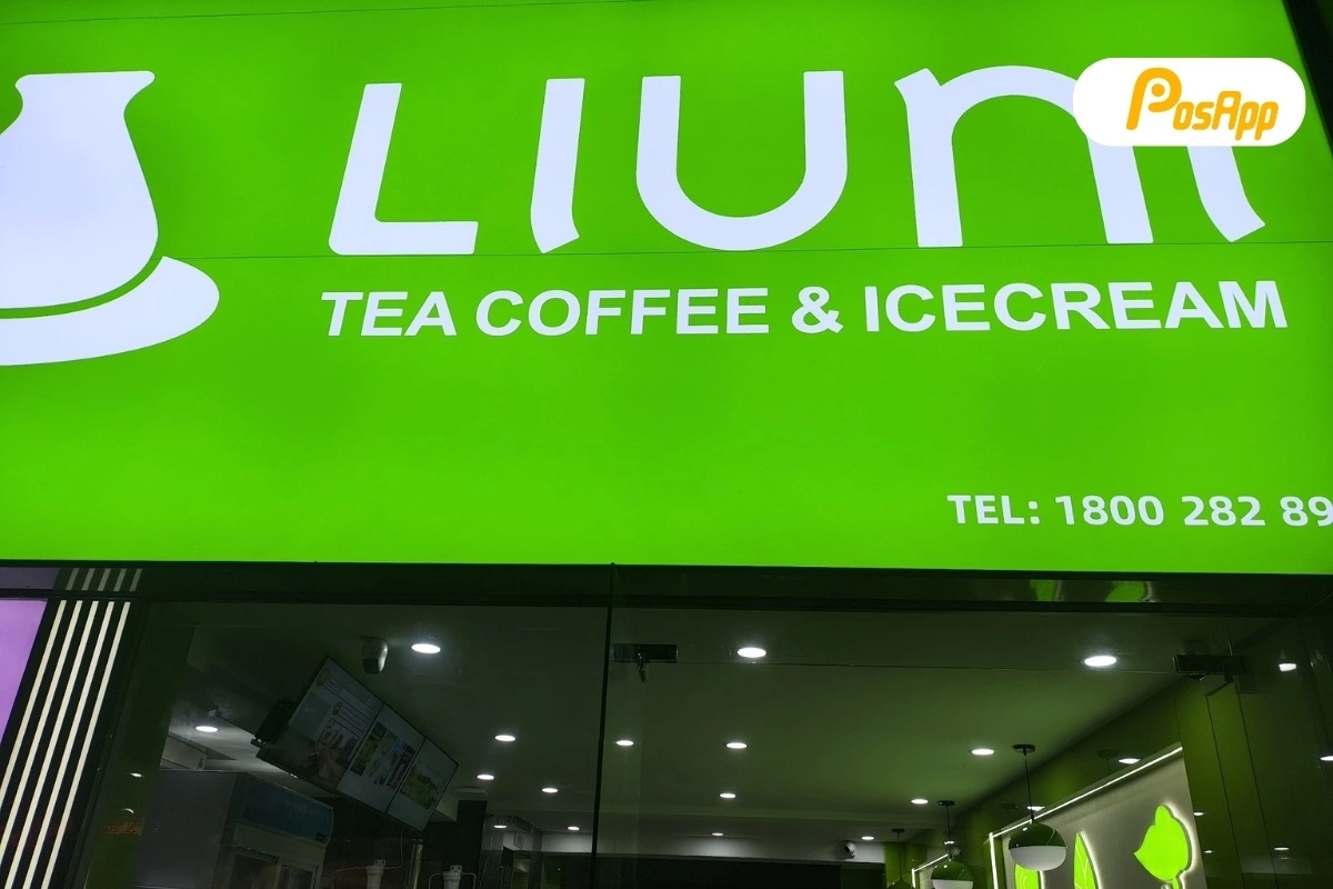 Liuni Tea Coffee bán hàng đơn giản nhờ phần mềm PosApp