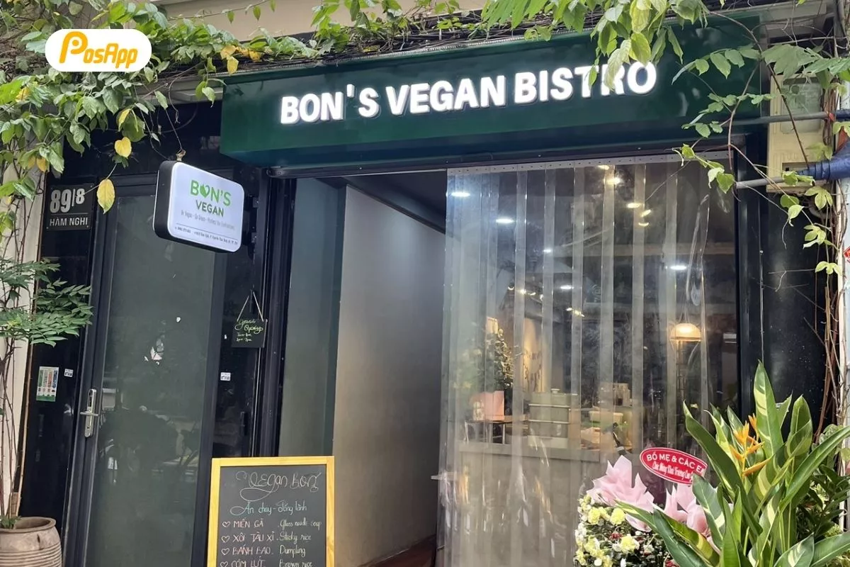 Nhà hàng Bon's Vegan quản lý hiệu quả cùng phần mềm PosApp