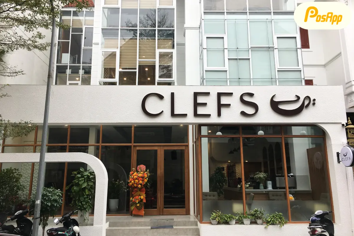 CLEFS Café tối ưu hóa quản lý bán hàng với phần mềm PosApp