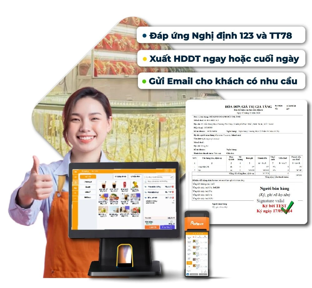 Xuất hóa đơn điện tử tiệm vàng