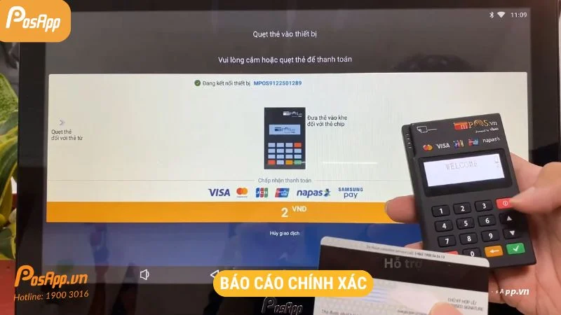 Báo cáo doanh thu nhà hàng chính xác