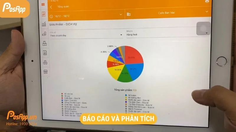 Báo cáo doanh thu và phân tích chính xác
