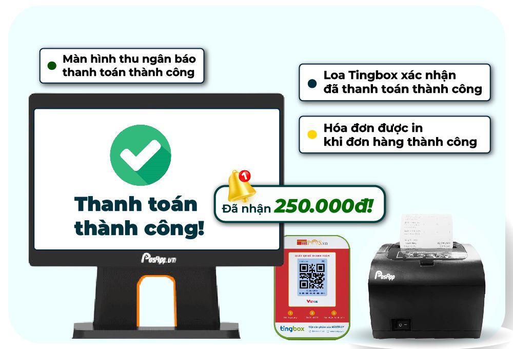 kết nối với phần mềm posapp