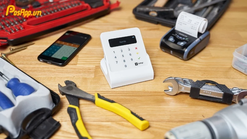 máy tính tiền nóng bất thường và tự động tắt nguồn
