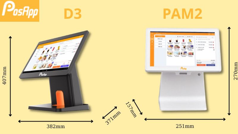 Kích thước máy thu ngân iMin