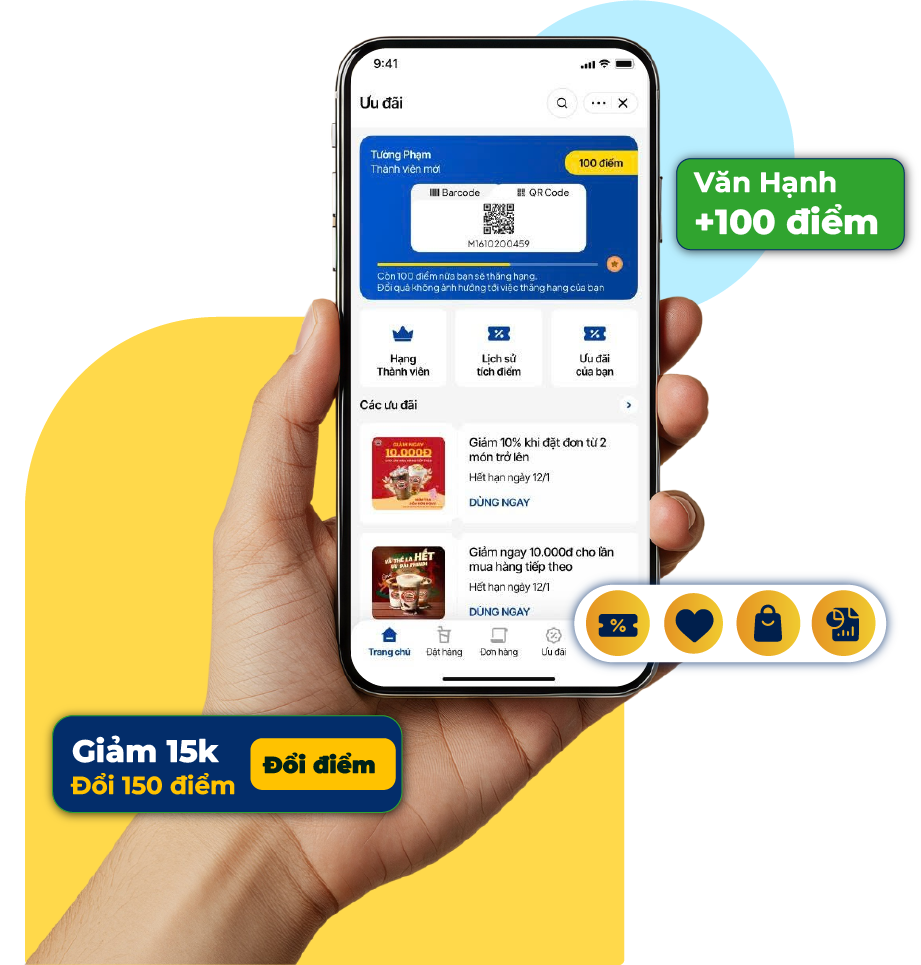 mini app tích điểm khách hàng