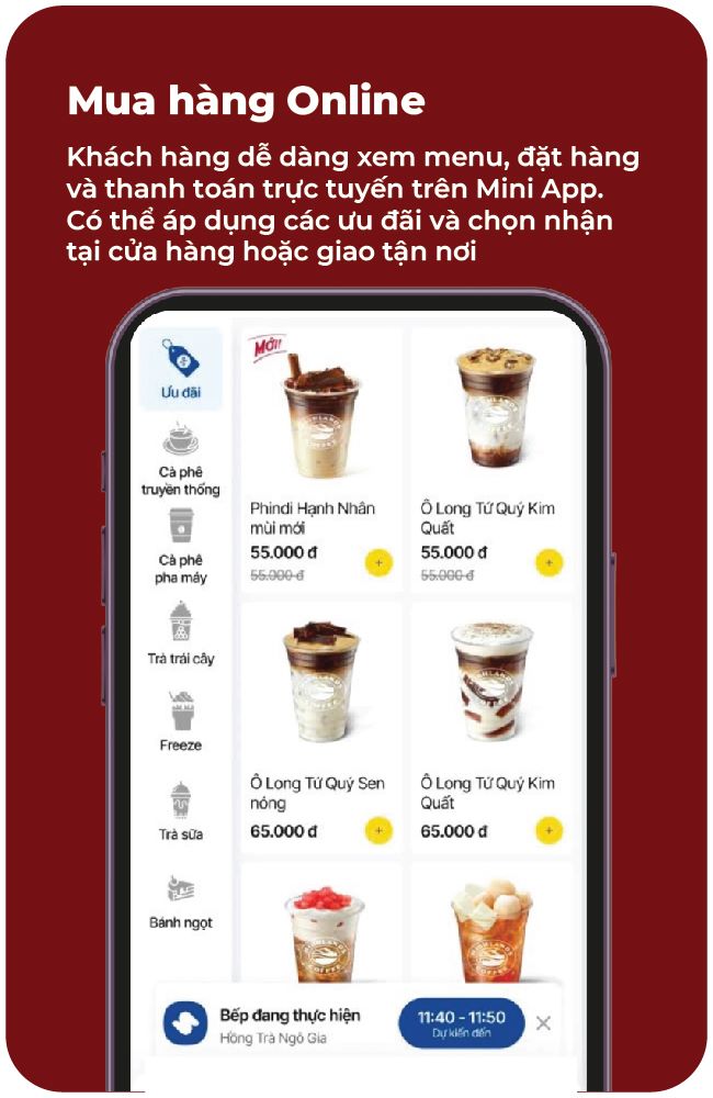 tính năng mua hàng online
