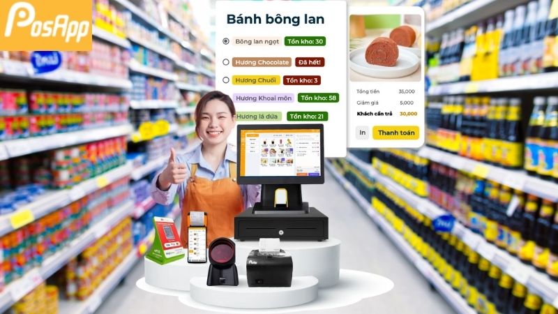 Chọn hệ thống máy POS toàn diện cho cửa hàng lớn