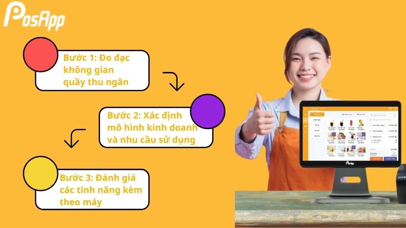 lựa chọn kích thước máy tính tiền chuẩn nhất cho cửa hàng của bạn