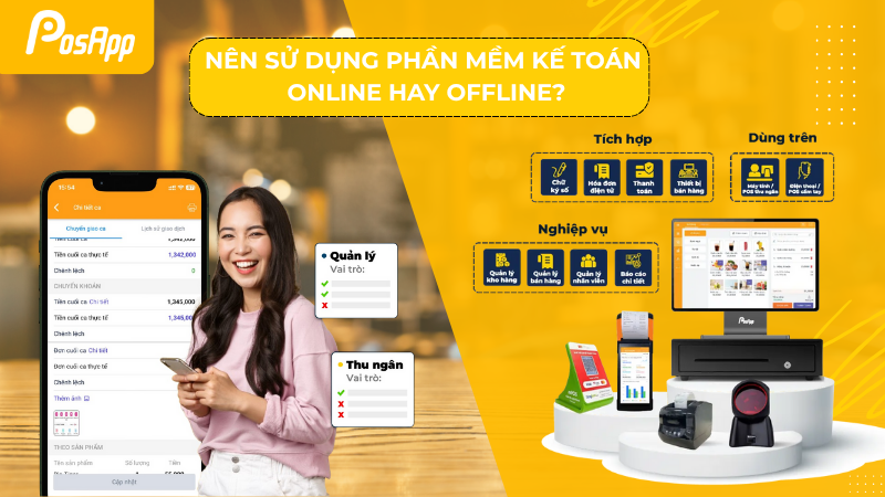 Nên sử dụng phần mềm kế toán Online hay Offline