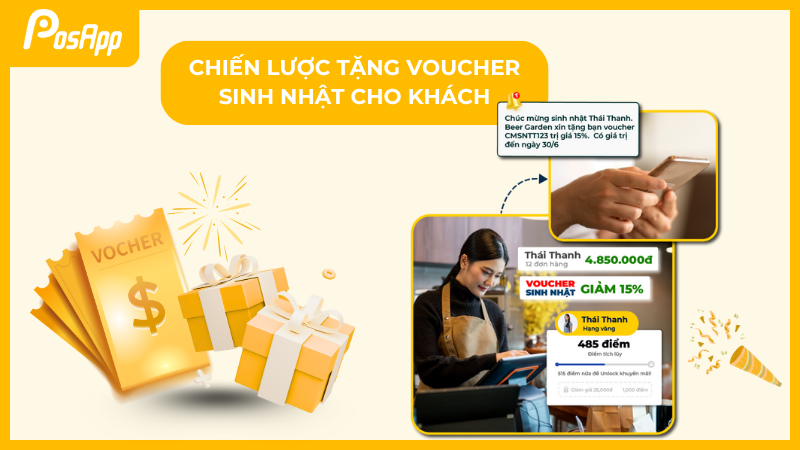 Chiến lược tặng voucher nhân dịp sinh nhật cho khách