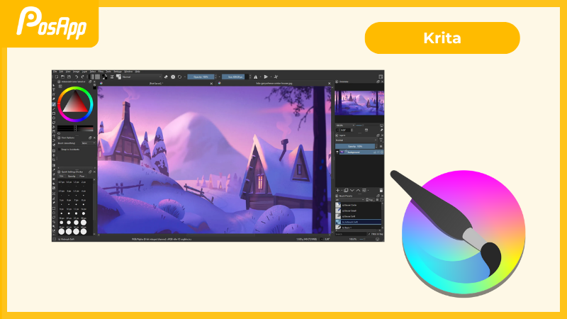 Dùng Krita để thiết kế