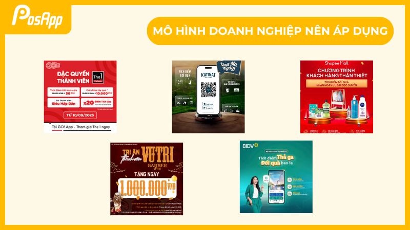 Các mô hình kinh doanh nwn áp dụng chương trình tích điểm