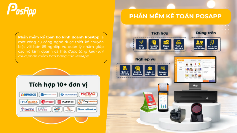 Tìm hiểu phần mềm kế toán PosApp