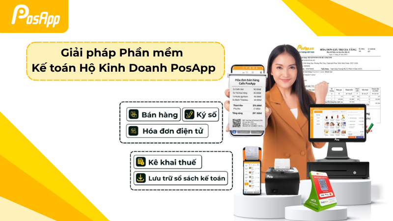 Giải pháp phần mềm kế toán hộ kinh doanh PosApp