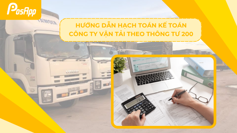 Hướng dẫn hạch toán kế toán công ty vận tải theo thông tư 200