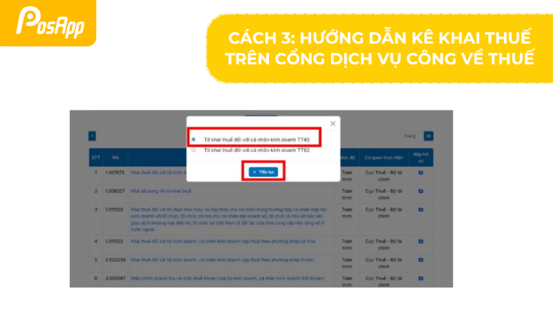 Xác nhận tờ thuế trên công Dịch vụ công