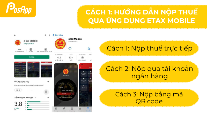 Nộp thuế qua ứng dụng Etax Mobile