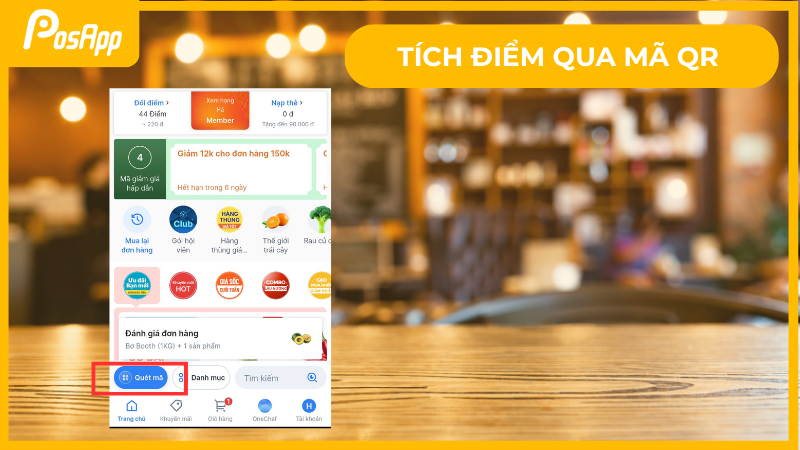 Tích điểm qua mã QR