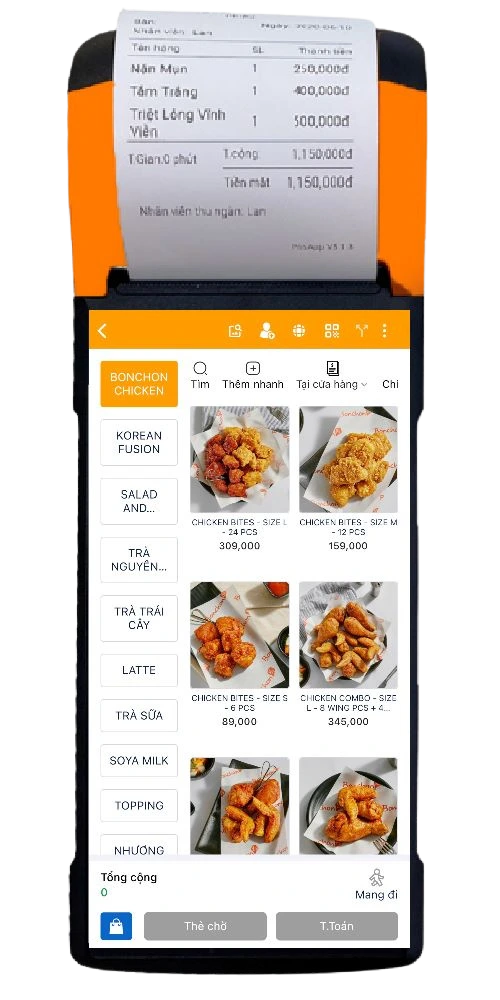 Máy POS cầm tay PosApp chính hãng