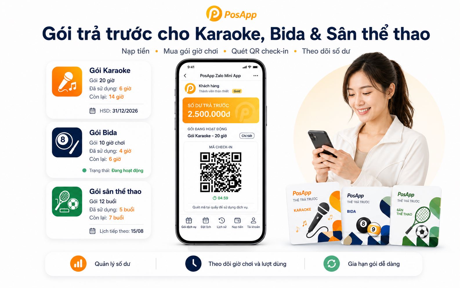 Giải Pháp Zalo Membership & Thẻ Trả Trước Bida
