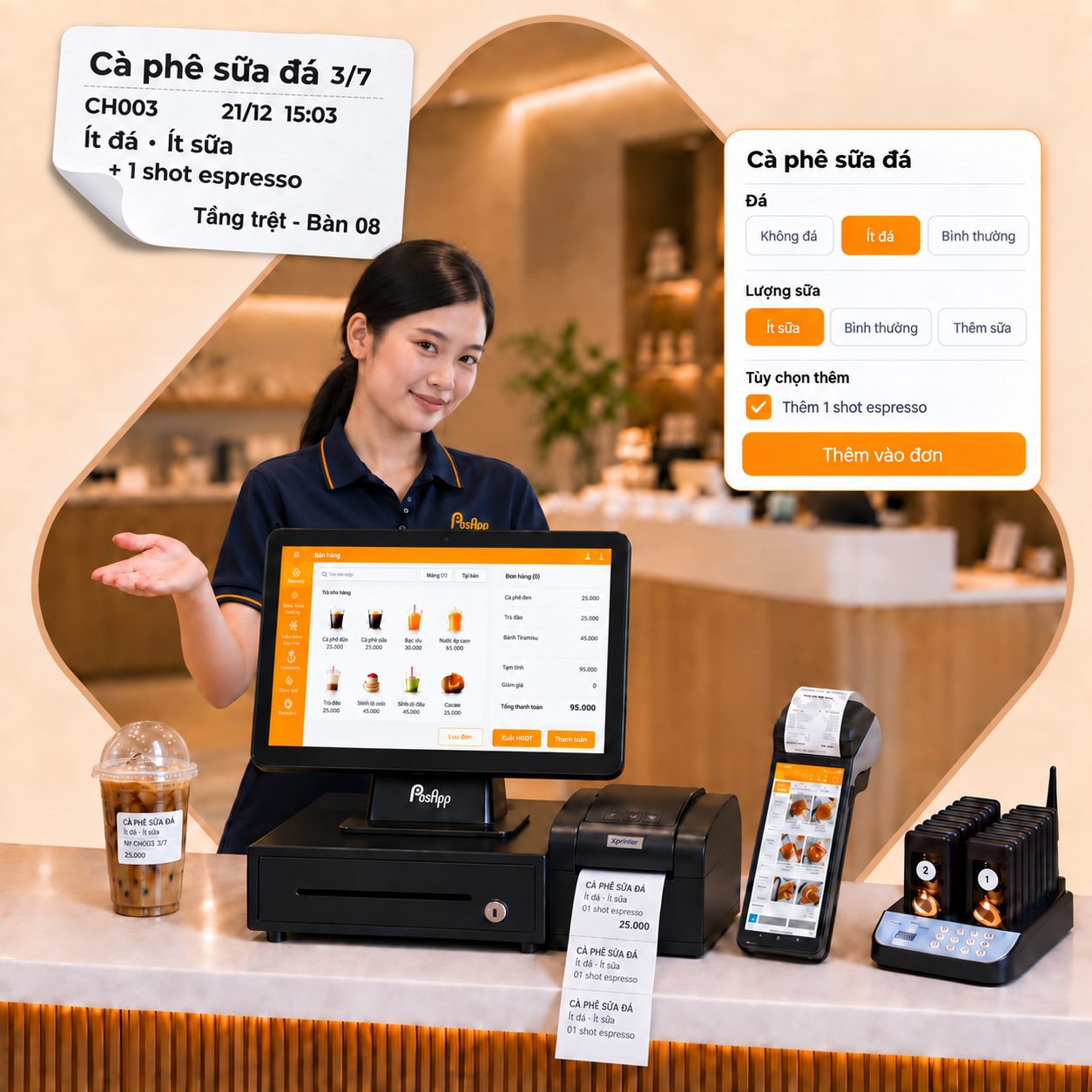 Phần mềm quản lý quán cafe PosApp