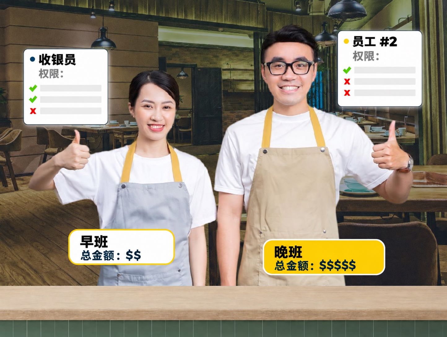 PosApp 越南门店智能员工权限分权与资金防损收银系统软件